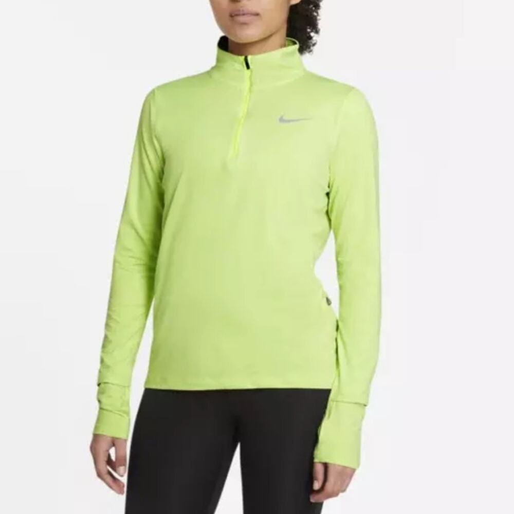 Nike NWT Athletic Dri-Fit Top Lime Green Jogging Run Outdoor Activewear
